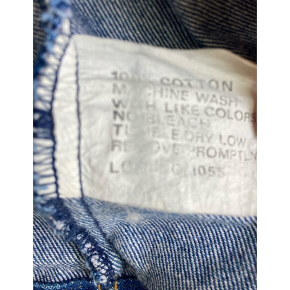 Vtg Sunbelt Sport Embroidered Patchwork Denim Jacket XL Boho Southwest Colorful - Picture 10 of 10